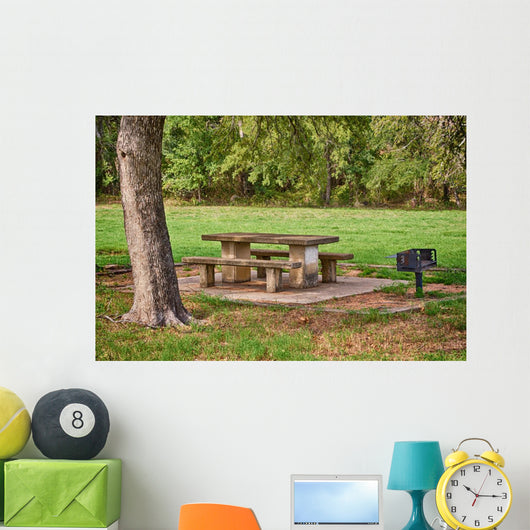 Picnic Area with Table Wall Decal