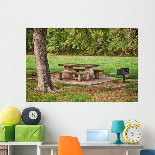 Picnic Area with Table Wall Decal