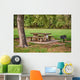 Picnic Area with Table Wall Decal