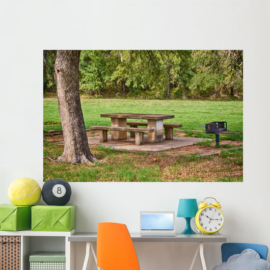 Picnic Area with Table Wall Decal