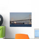 Container Ship under Bridge Wall Mural