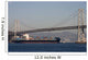 Container Ship under Bridge Wall Mural