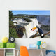 Iguazu Waterfall with a giant toucan bird in foreground Wall Mural
