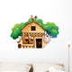 A farmhouse with animals Wall Decal