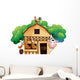 A farmhouse with animals Wall Decal