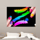Red Nail Polish and Mineral Colorful Eye Shadow Wall Mural