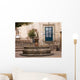 Small Courtyard Plaza Fountain end Walking Street Morelia Mexico Wall Mural
