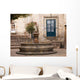 Small Courtyard Plaza Fountain end Walking Street Morelia Mexico Wall Mural