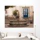 Small Courtyard Plaza Fountain end Walking Street Morelia Mexico Wall Mural