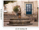 Small Courtyard Plaza Fountain end Walking Street Morelia Mexico Wall Mural