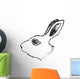 Head of Rabbit Wall Decal