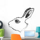 Head of Rabbit Wall Decal