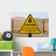 Rattlesnake Warning Sign Wall Decal