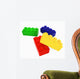 Lego Color Block Wall Decal