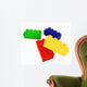 Lego Color Block Wall Decal