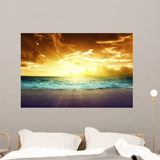 Sunset Seychelles Beach