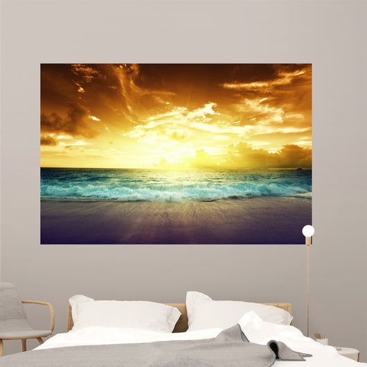 Sunset Seychelles Beach