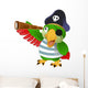 Pirate Parrot Wall Decal