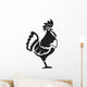 Black Chiken Wall Decal