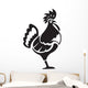 Black Chiken Wall Decal