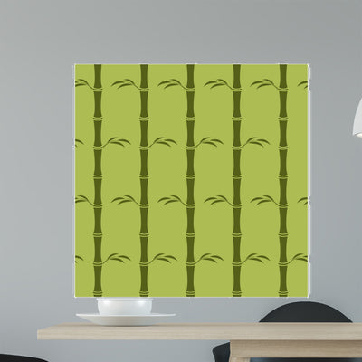 Seamless Reed Wall Decal shown on a wall