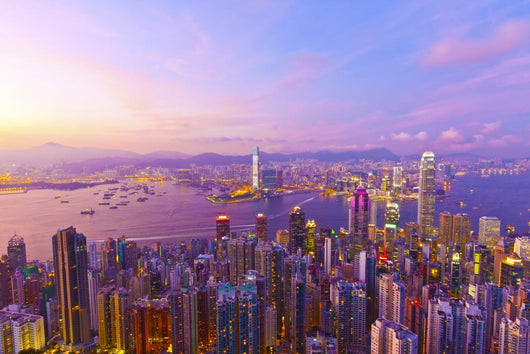 Hong Kong Sunset Wall Mural