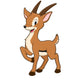 Cartoon Gazelle Wall Decal