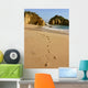 Albufeira - footprints in the sand Wall Mural