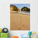 Albufeira - footprints in the sand Wall Mural