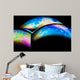 Soap bubbles surfaces, colorful abstract texture Wall Mural