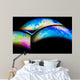 Soap bubbles surfaces, colorful abstract texture Wall Mural