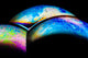 Soap bubbles surfaces, colorful abstract texture Wall Mural