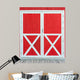Red Old Barn Door