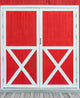 Red Old Barn Door