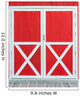 Red Old Barn Door