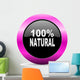 Natural Pink Glossy Icon Wall Decal