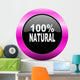 Natural Pink Glossy Icon Wall Decal