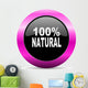 Natural Pink Glossy Icon Wall Decal