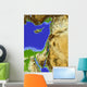 Shaded relief map of Palestine Wall Mural