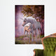 Unicorn Mare and Foal Wall Mural
