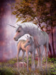 Unicorn Mare and Foal Wall Mural