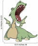 Little Green Dragon Cartoon Wall Decal
