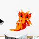 Cute baby dragon Wall Decal