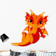 Cute baby dragon Wall Decal