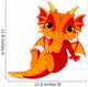 Cute baby dragon Wall Decal