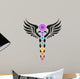 Zen Caduceus Chakras Wall Decal