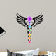 Zen Caduceus Chakras Wall Decal
