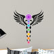 Zen Caduceus Chakras Wall Decal