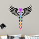 Zen Caduceus Chakras Wall Decal
