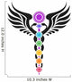 Zen Caduceus Chakras Wall Decal